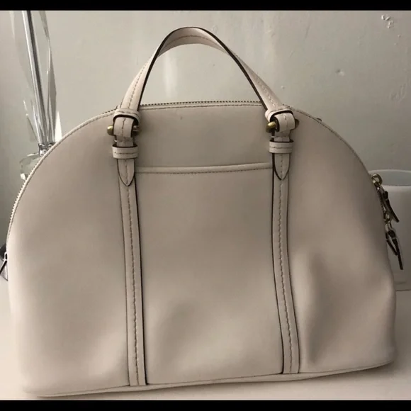 Coach light tan Dome Satchel Purse Handbag - Picture 5 of 8